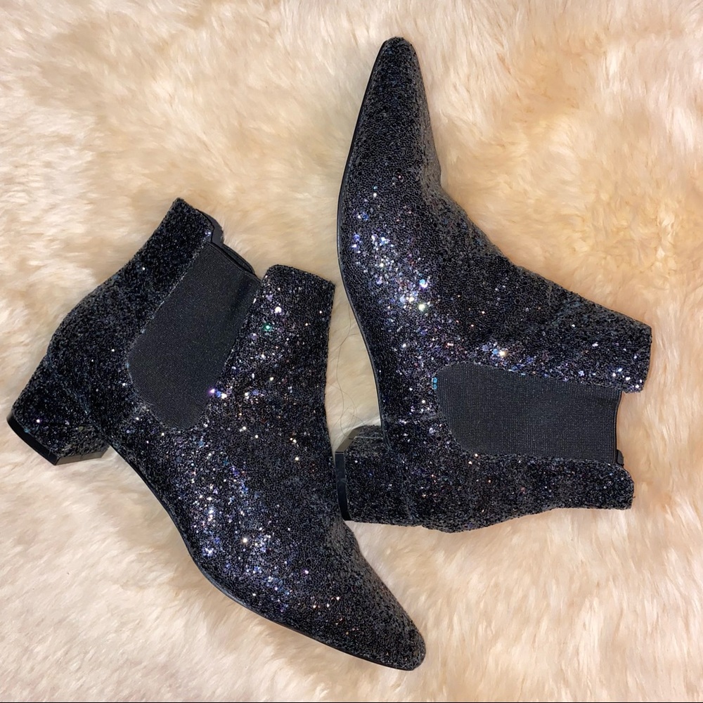 Topshop KRAZY Glitter boots Size 38/7.5 - Picture 3 of 7